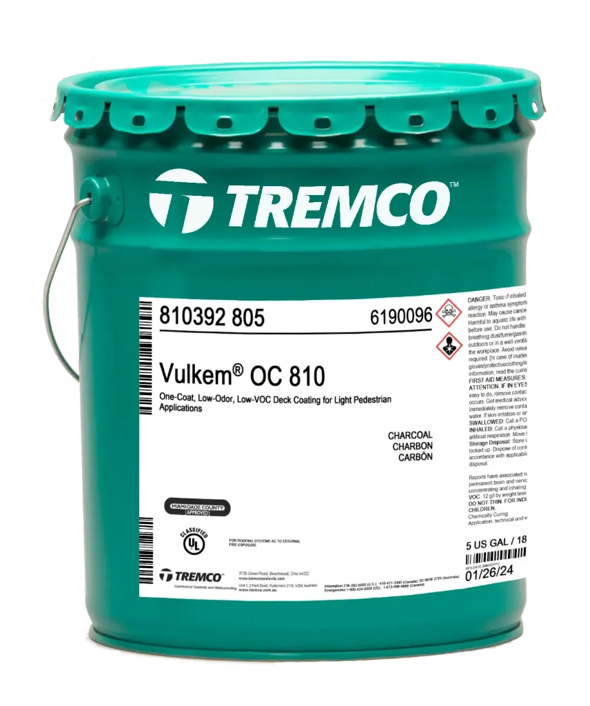 Recubrimiento monocapa para aplicaciones de tráfico peatonal- Vulkem OC 810