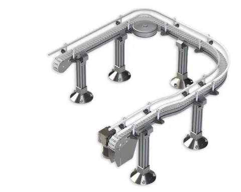 Transportadores modulares de cadena plástica