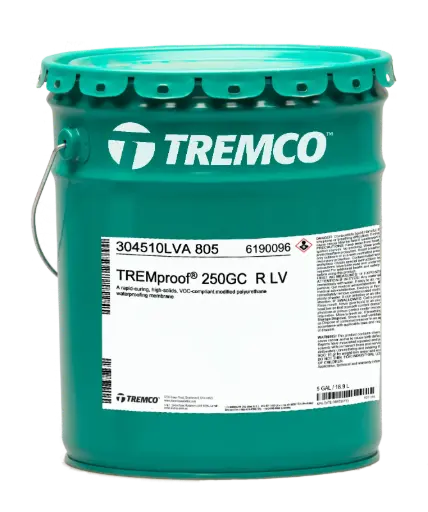 Membrana elastomérica impermeable de aplicación líquida de curado rápido TREMproof®250 GC